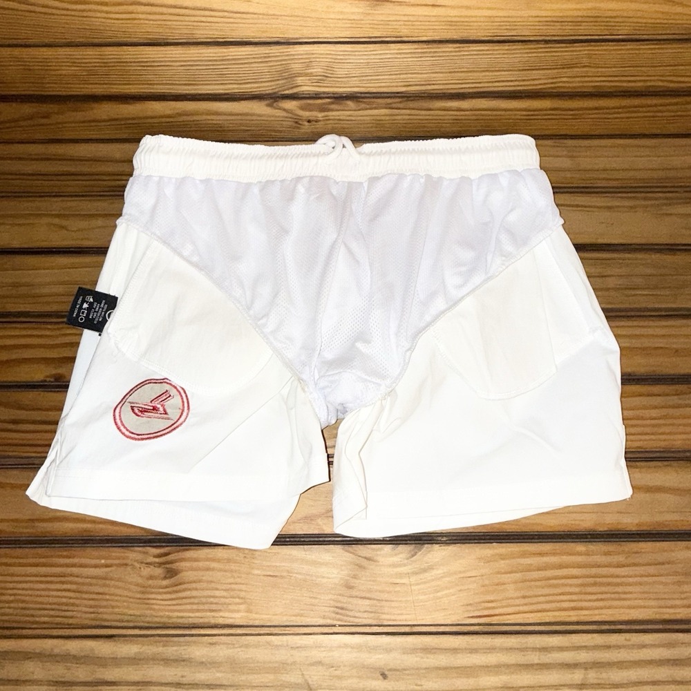 Sicko Born From Pain Shorts Mens Medium White 100% Nylon Streetwear Pockets - Picture 7 of 11